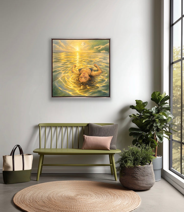 Adrift - Open Edition Fine Art Giclée Print | Women in the Water Series
