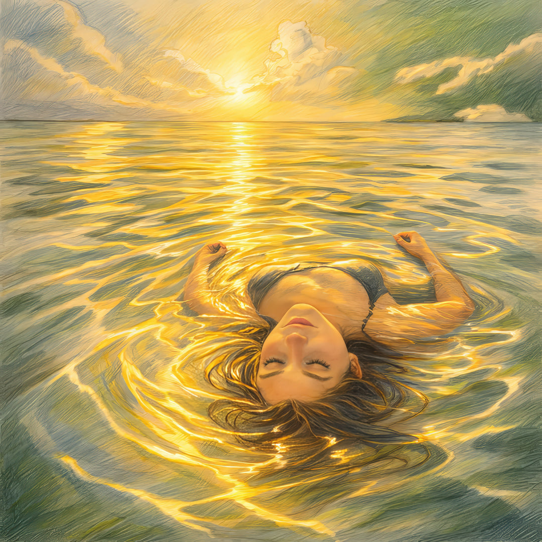 Adrift - Fine Art Giclee Print | Women in the Water Series