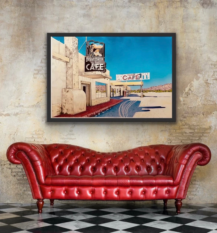 Desert Center Cafe - Original Mixed Media Artwork | Reclaimed Series