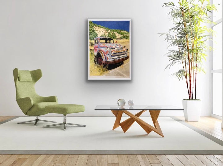 Life's Road Trip - Original Colored Pencil Artwork | Reclaimed Series