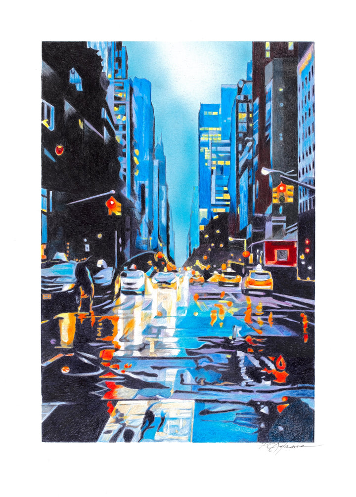 Neon Reflections - Limited Edition Fine Art Giclée Print | Water Series