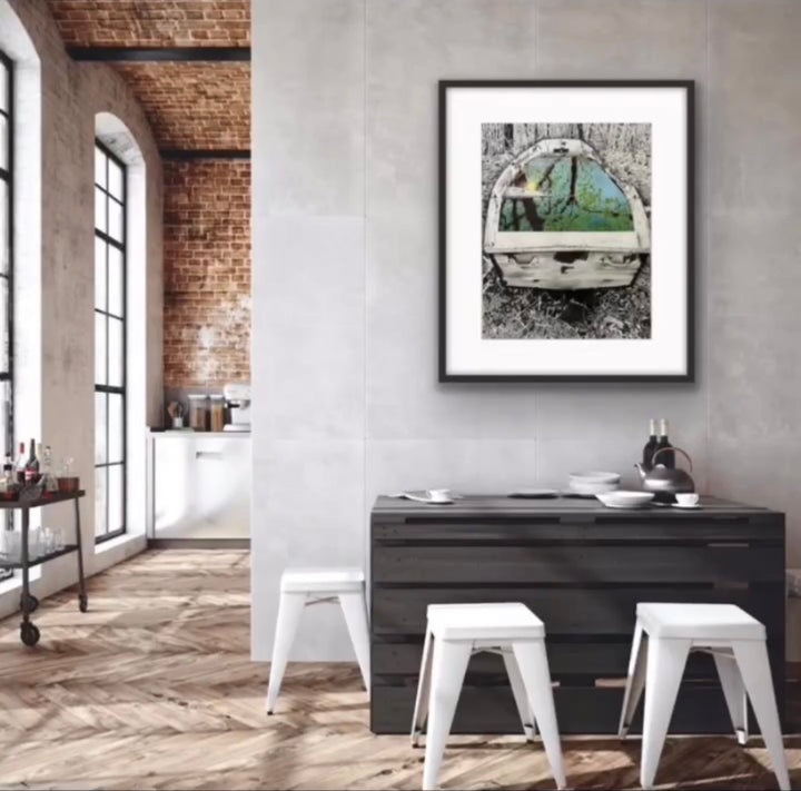 Priscilla's Backyard - Original Colored Pencil & Graphite | Reclaimed Series