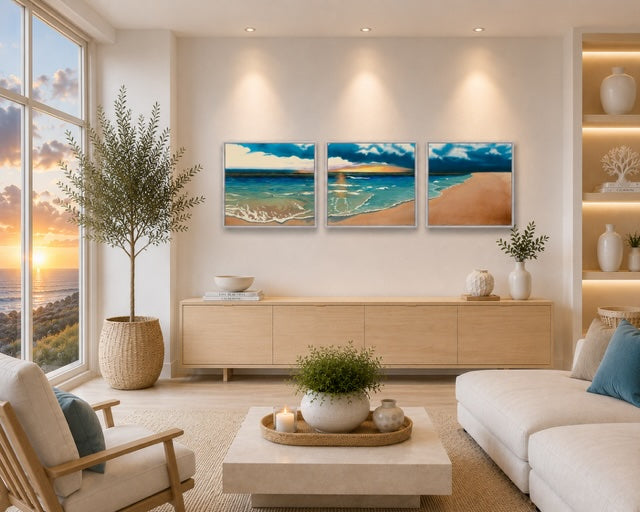 Sunset at Guiones - Limited Edition Fine Art Giclee Print | Water Series