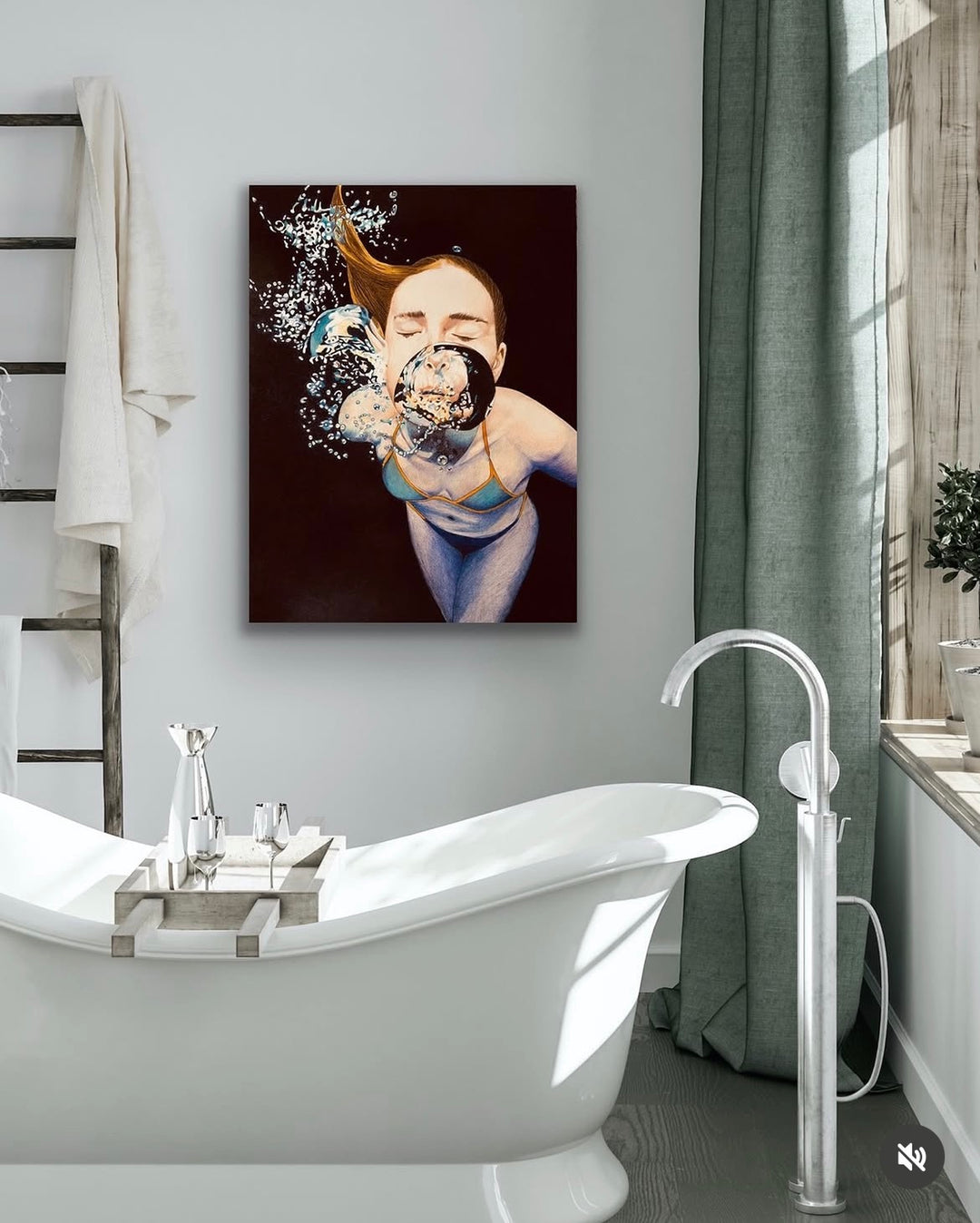 Surface - Limited Edition Fine Art Giclee Print | Women in the Water Series