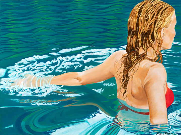 Wading - Open Edition Fine Art Giclée Print | Women in the Water Series