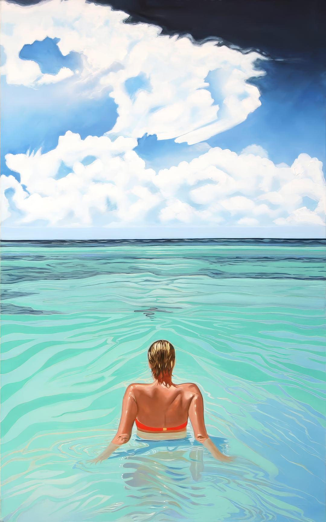 Waiting - Fine Art Giclee Print | Women in the Water Series