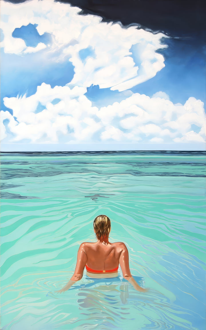 Waiting - Limited Edition Fine Art Giclee Print | Women in the Water Series