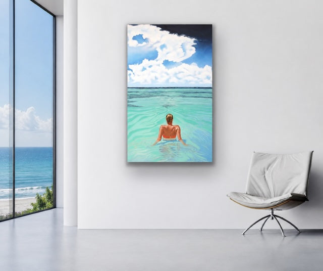Waiting - Limited Edition Fine Art Giclee Print | Women in the Water Series